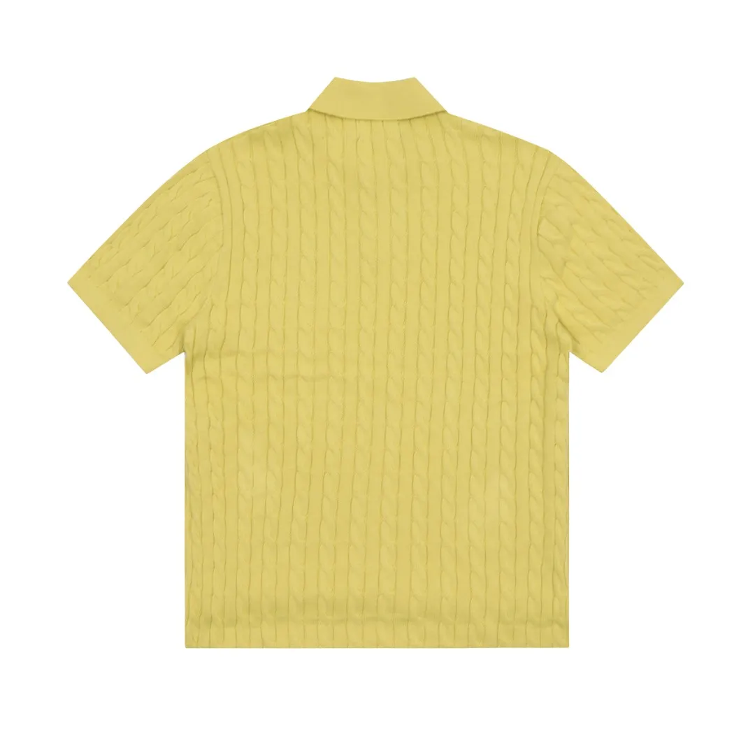 🅿️176 "Top quality" Style number: DS022# (not off the shelves all year round) [Ralph Lauren POLO lapel solid color pony embroidered logo knitted short sleeves] ✅Ralph Lauren Ralph Lauren classic basic versatile all-season cardigan knitted short sleeves ✅Main supplier platform live broadcast Wholesale entities Replenish when out of stock Not off the shelves ✅ZP quality 1:1 version Scan the code to enter the GF website Counter quality ✅Details and quality are the only one in Guangzhou. Imported quality cotton yarn focuses on high-end and cost-effective. Needless to say good quality. ✅The version is restored to the original order. The maximum size can be worn up to 160 pounds. Loose, comfortable and stress-free.